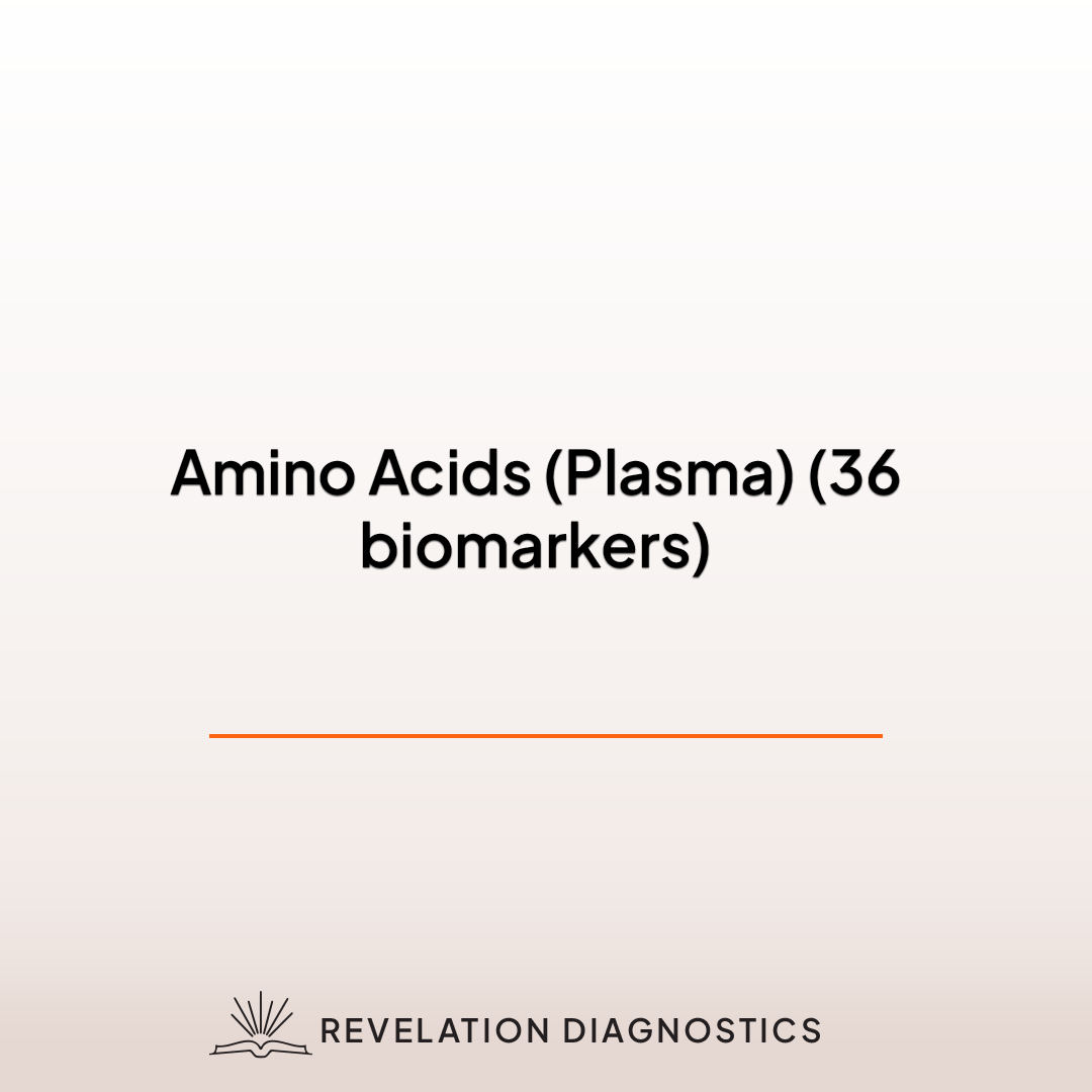 Amino Acids (Plasma) (36 biomarkers)